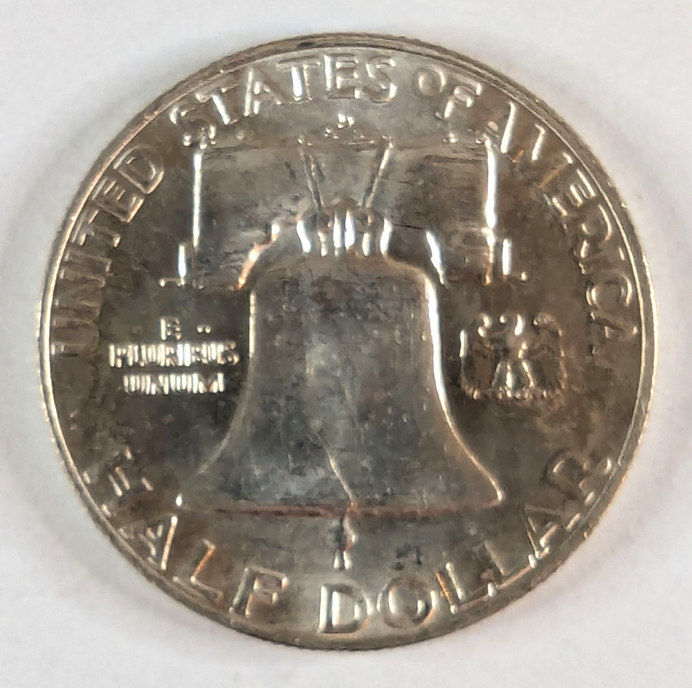 1959-D Ben Franklin Half Dollar, 90% Silver, Uncirculated