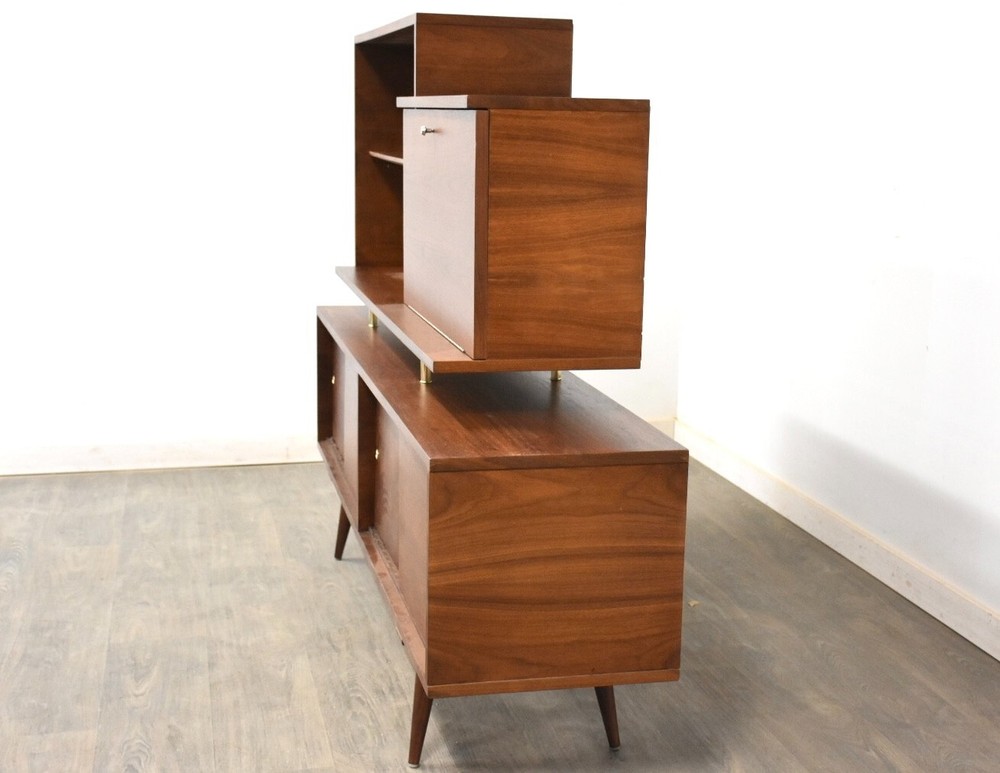 Refinished Walnut Sideboard Credenza