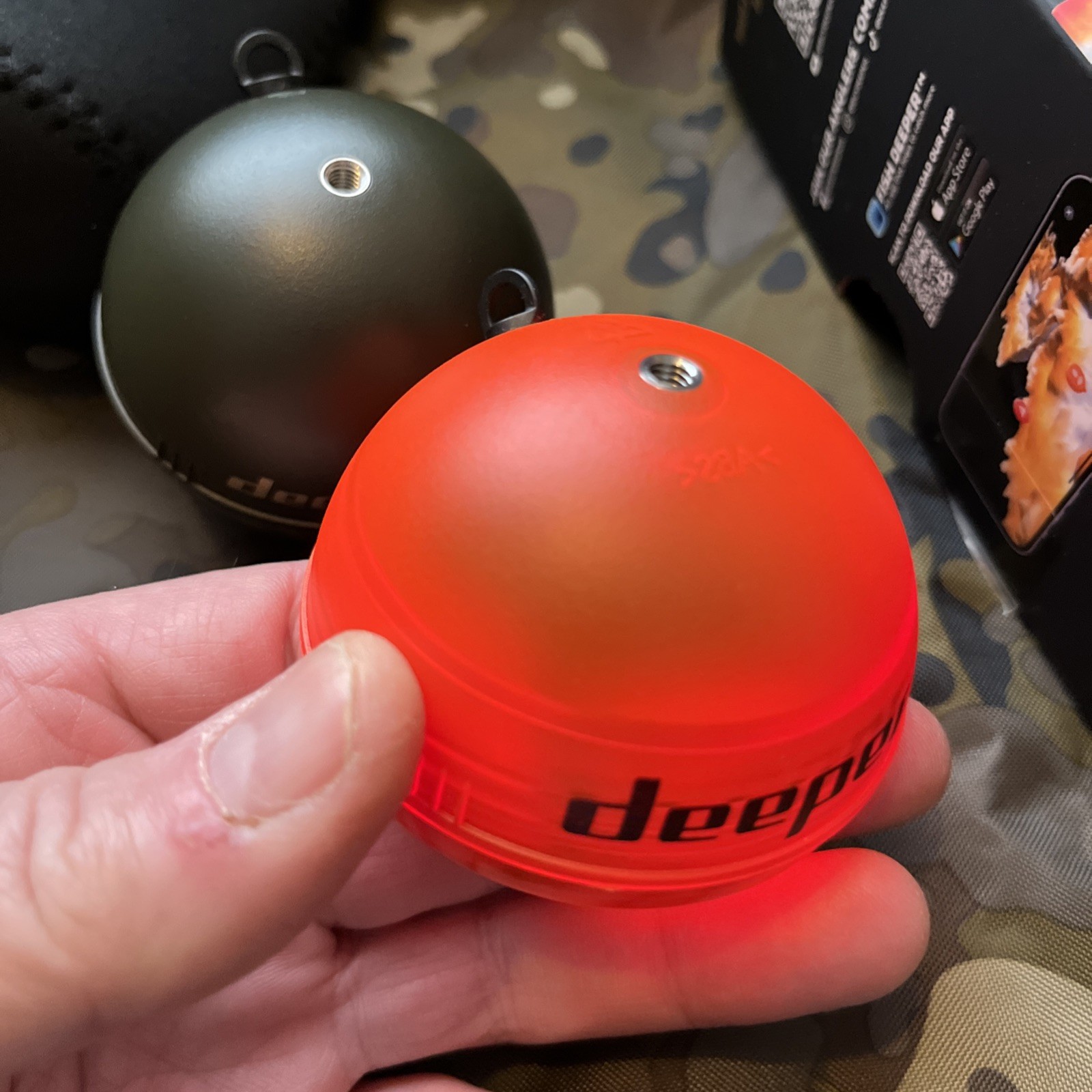 Deeper Chirp + 3 Sonar Power Bundle With Solar Panel Portable Fish Finder #NEW#