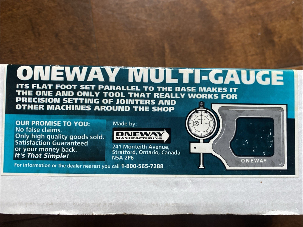 ONEWAY NO. 2289 MULTI-GAUGE HIGH-PRECISION WORKSHOP TOOL ORIGINAL MADE IN CANADA