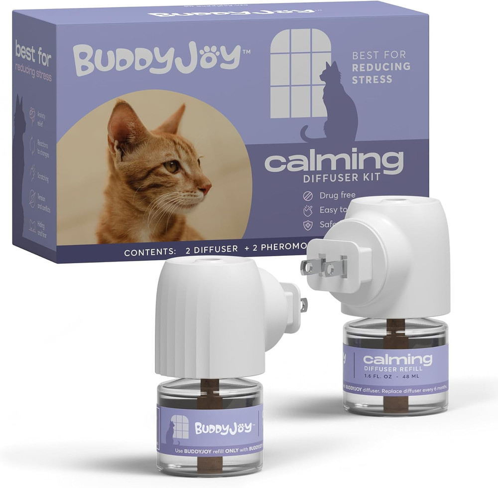 Cat Calming Diffuser Refills – Long-Lasting 30-Day Formula, Cat Pheromones Calmi