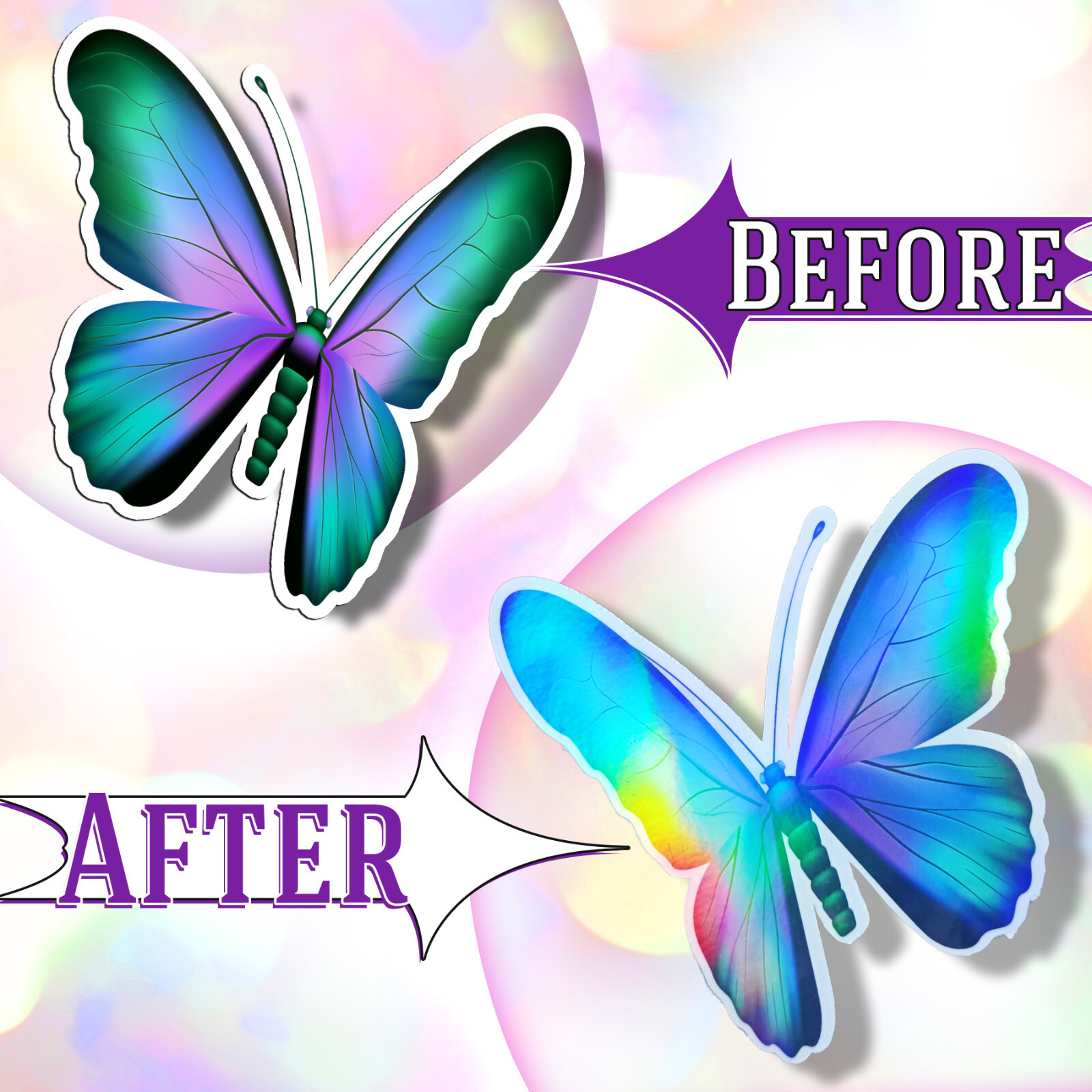 20PK Koala Holographic Clear Self-adhesive Laminting Sheets A4 Sticker Overlay