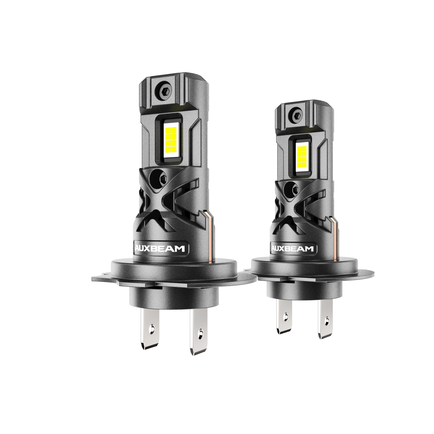 AUXBEAM Q30 H7 LED Headlight High/Low Beam Bulbs 110W 24000LM Bright White 6500K