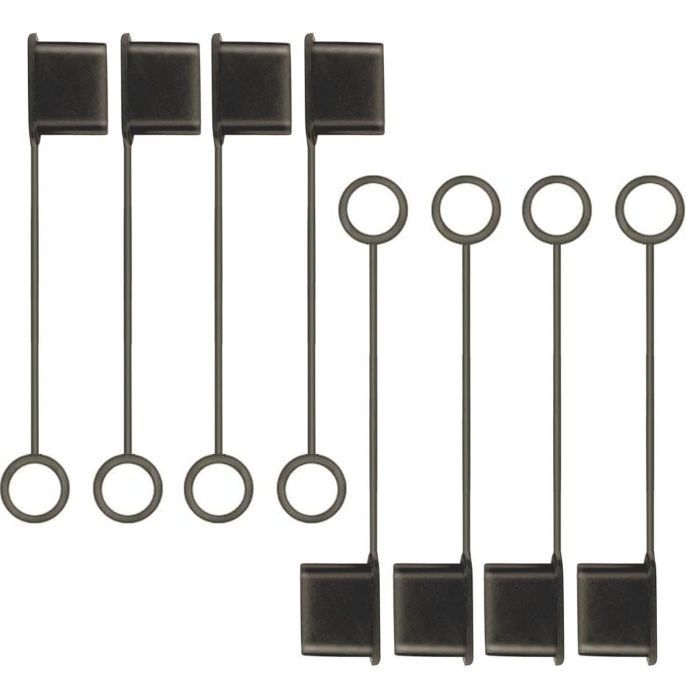 VSuRing 8Pcs USB Caps for A Cable Anti Loss A, Translucent Black