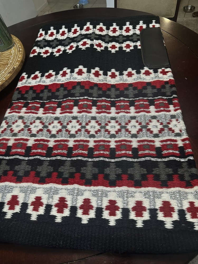 Oversized Woven Wool Western Show Pad