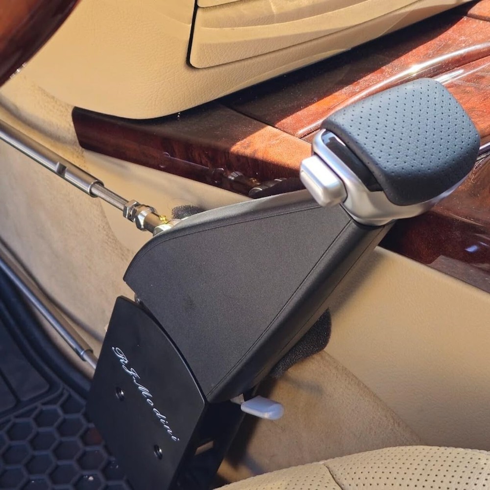 A permanent,safe install car hand control. Disabled/Handicapped - SCI, H quality