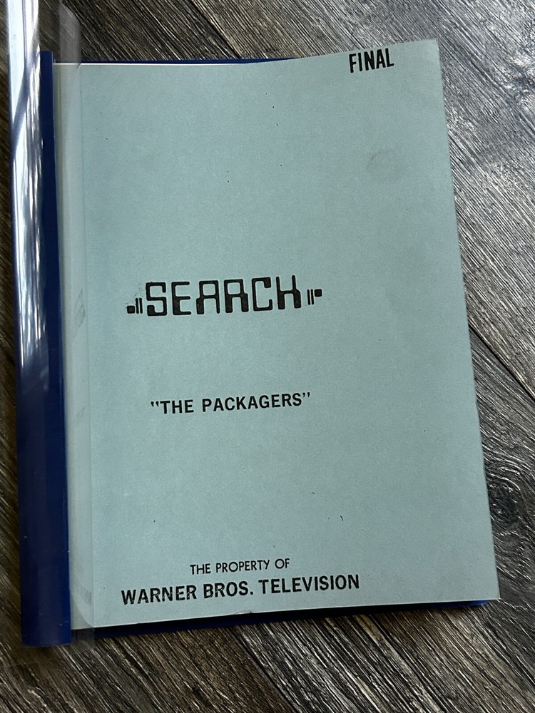 SEARCH TV Show Script The Packagers Final Draft Oct 16 1972 Robert Dennis