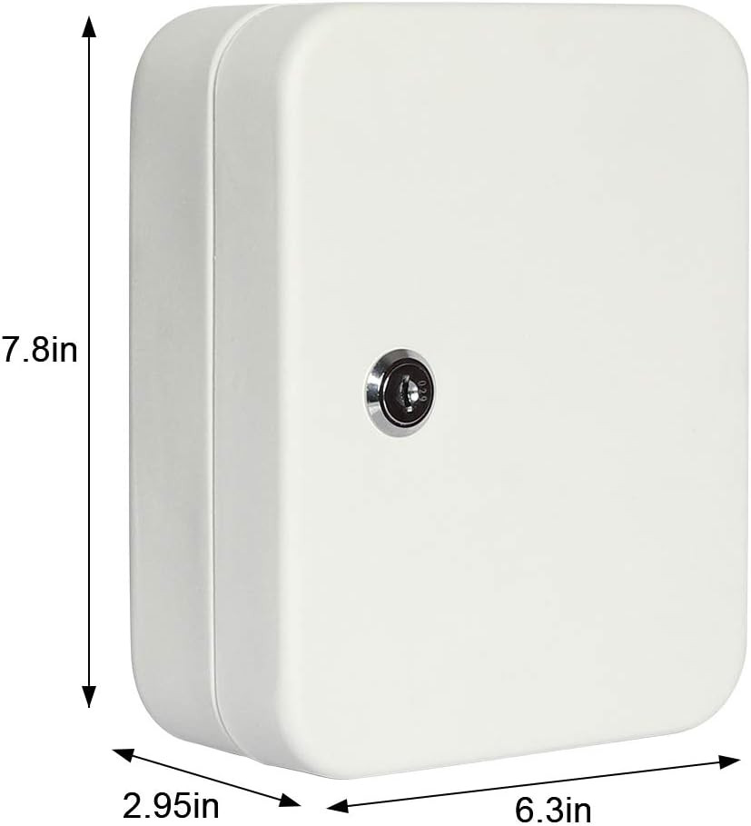 Key Lock Box Wall Mount Security Key Storage Box, Locking Key Cabinet Wall Mount