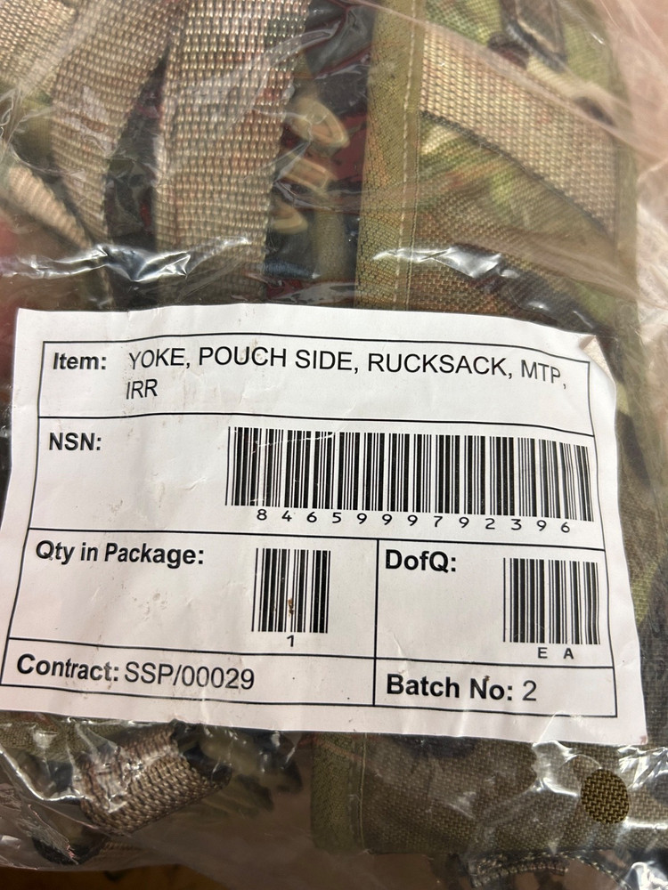SIDE POUCH YOKE - Complete with 2 straps ,Shoulder straps for Rocket pockets NEW