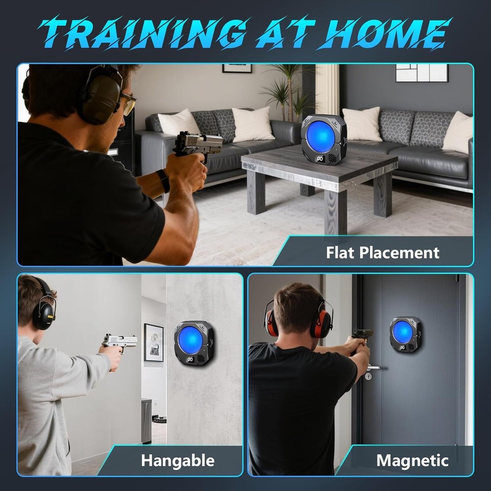 Dry Fire Training System, Electronic Target Compatible with Training Cartridge 9