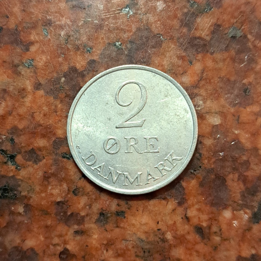 1971 DENMARK 2 ORE COIN - #B6883
