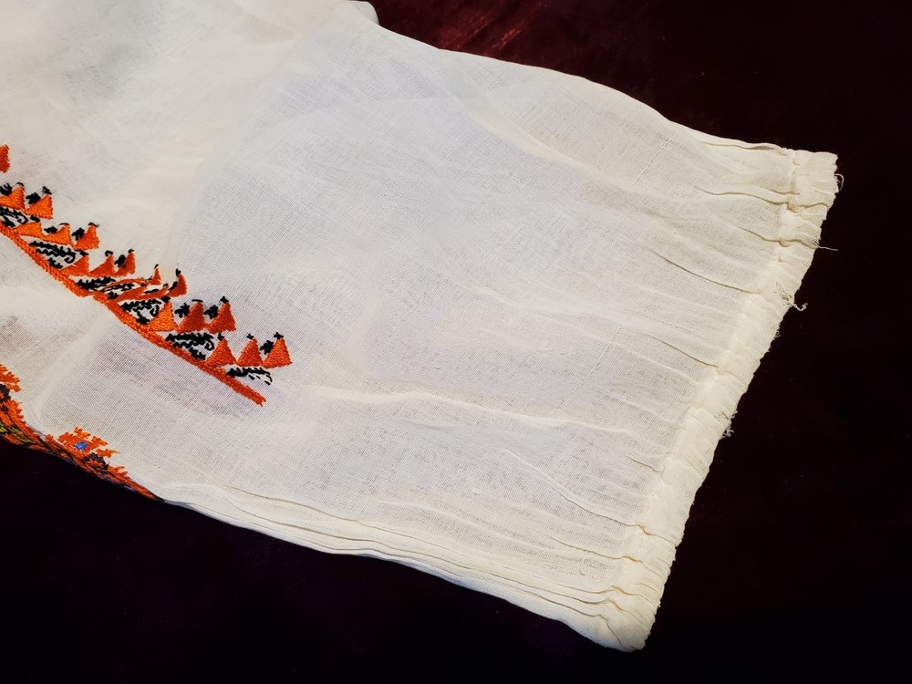 Exquisite Antique Romanian Silk Blouse