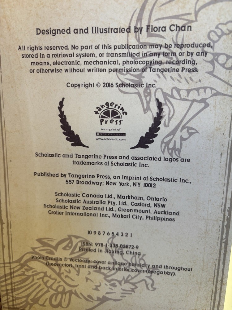 Scholastic Diary Journal Mythical Creatures 2016 No Lock