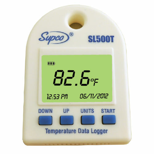 Supco SL500T Temperature Data Logger w/ Internal Sensor w/ Software & USB Cable