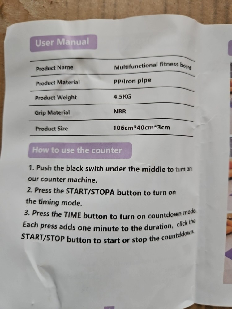 Multi-Functional Pilates Board,Foldable Pilates Reformer Board Body Core/ Pink