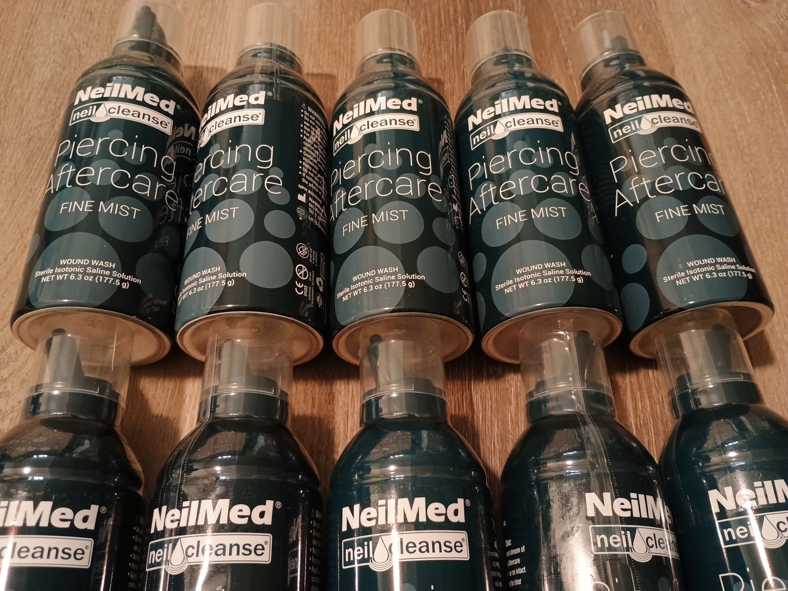 10 Pack NeilMed Piercing Aftercare Fine Mist Neil Cleanse Wound 6.3 oz Exp 04/29