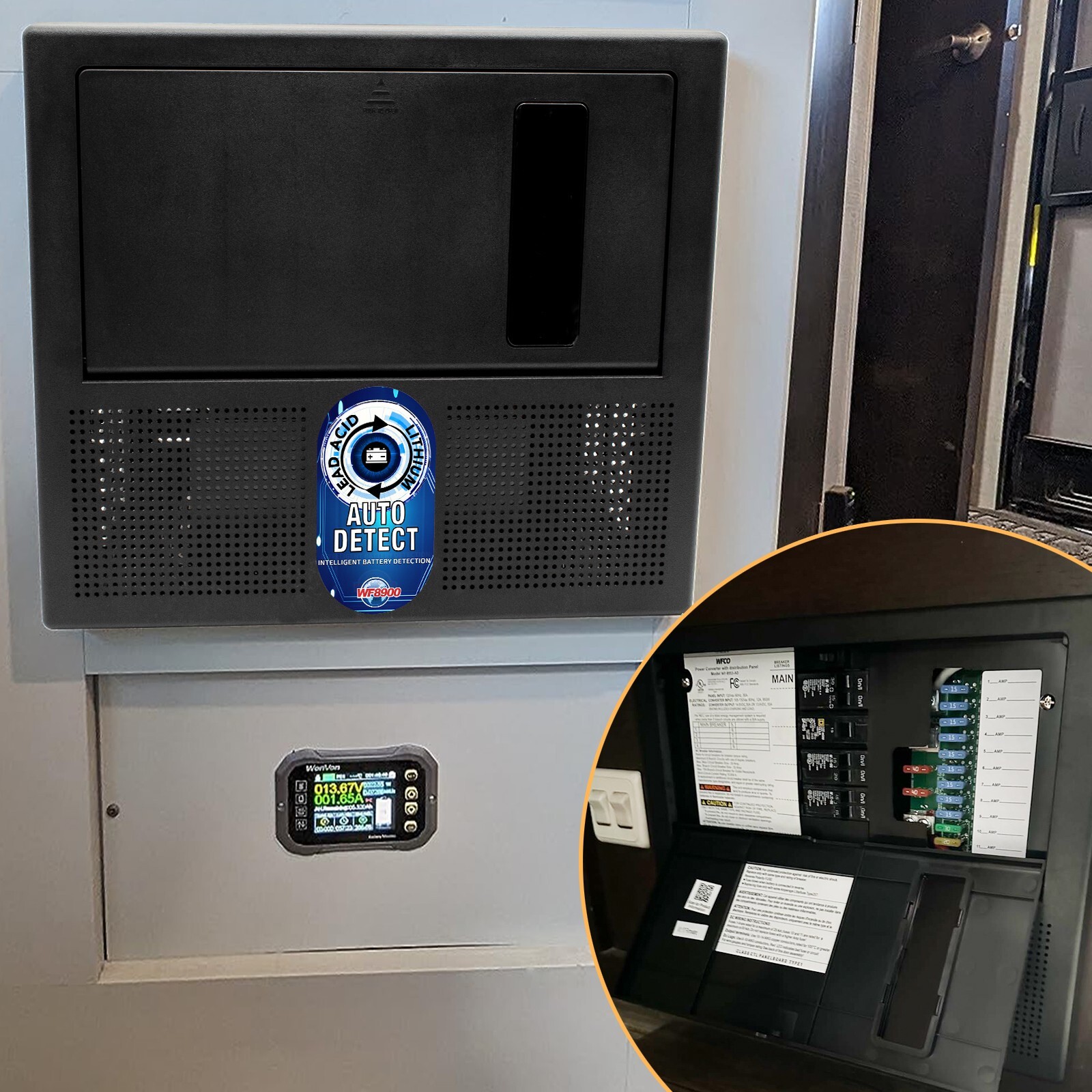 WF-8955PEC Converter/Charger WF-8900 Series Power Center - 55 Amp, Black