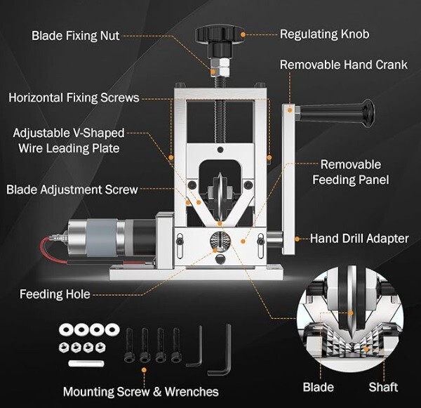 Electric/Manual/Drill Powered Wire Stripper Machine Automatic Power Hand
