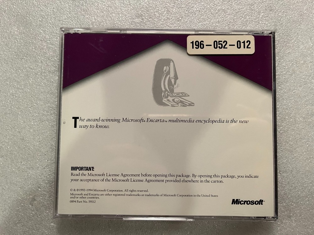 Microsoft Encarta Encyclopedia 95 CD-ROM