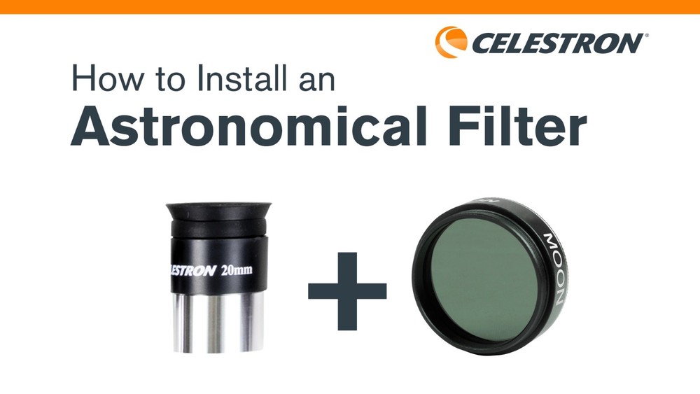 1.25" Moon Filter for Lunar Observation, Bright Planets & Terrestrial Viewing -