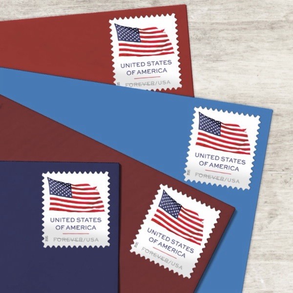 2025 USPS SHEET OF 20 FIRST CLASS LETTER STAMPS U.S. FLAGS 78¢