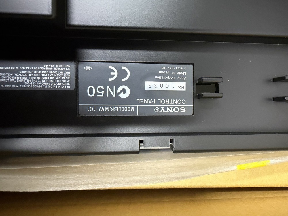 SONY BKMW-101 Remote Control Panel For MPEG IMX VTRs