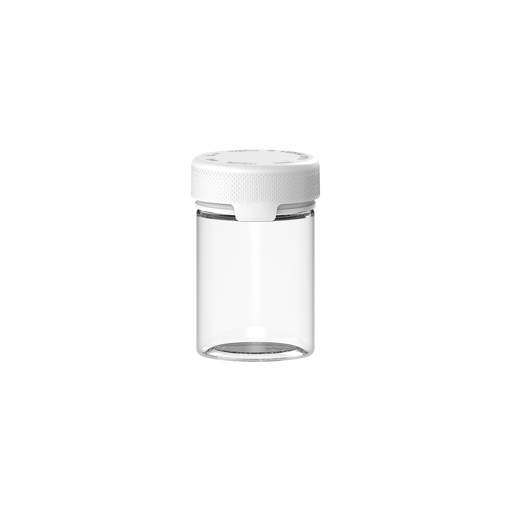 CHUBBY GORILLA AUTHENTIC AVIATOR CONTAINER 4OZ (5pack) CLEAR/WHITE