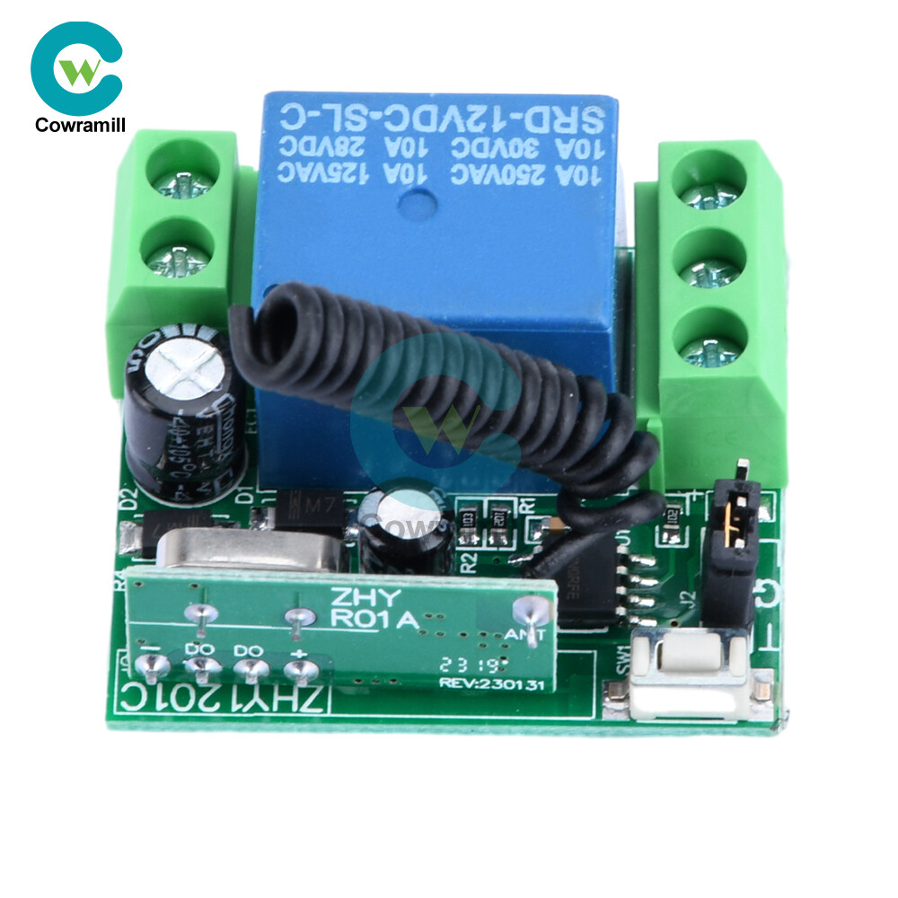 Wireless 433mhz Remote Control Switch DC12V 10A 1/2CH Relay Receiver Transmitter