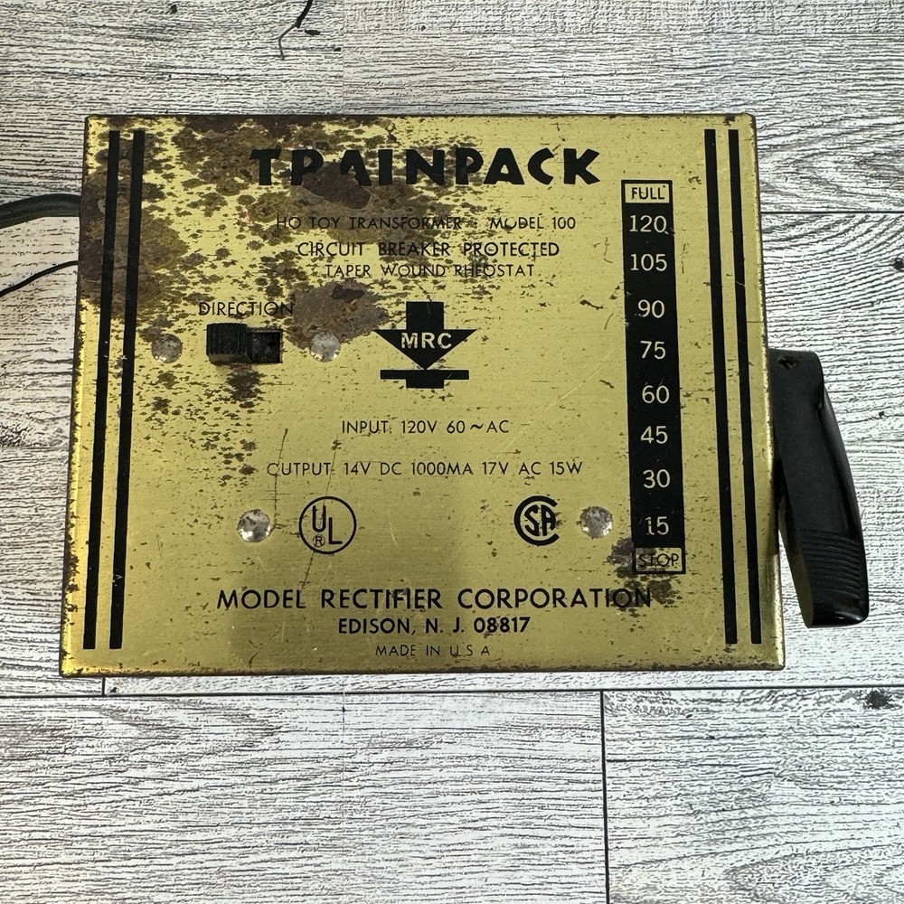 MRC Train pack HO Train Control Model 100 USA Model Rectifier Corp