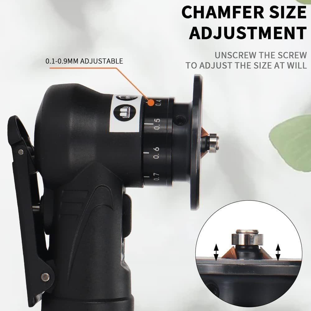 Mini Pneumatic Chamfering Machine, Portable Handheld Air Chamfer Tool for Chamfe