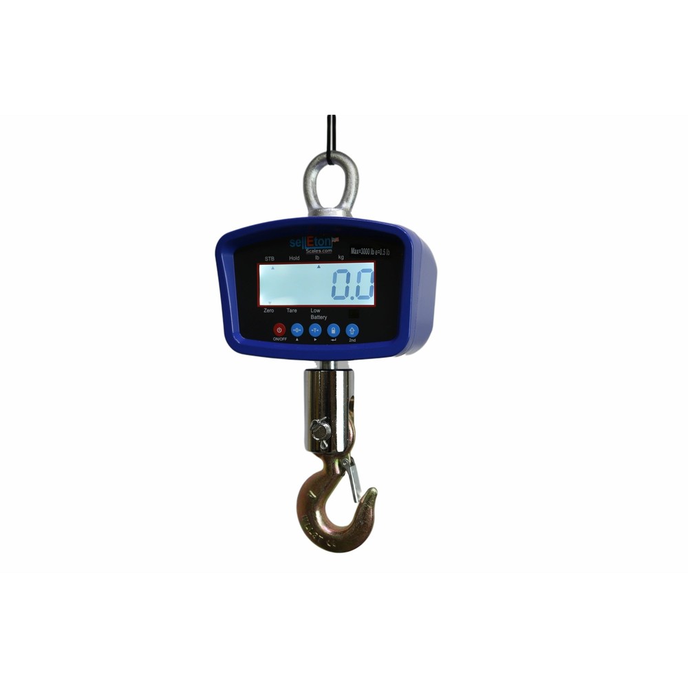 SellEton SL-924 Digital Medium General Purpose Crane Scale 2000 lb x 0.5 lb
