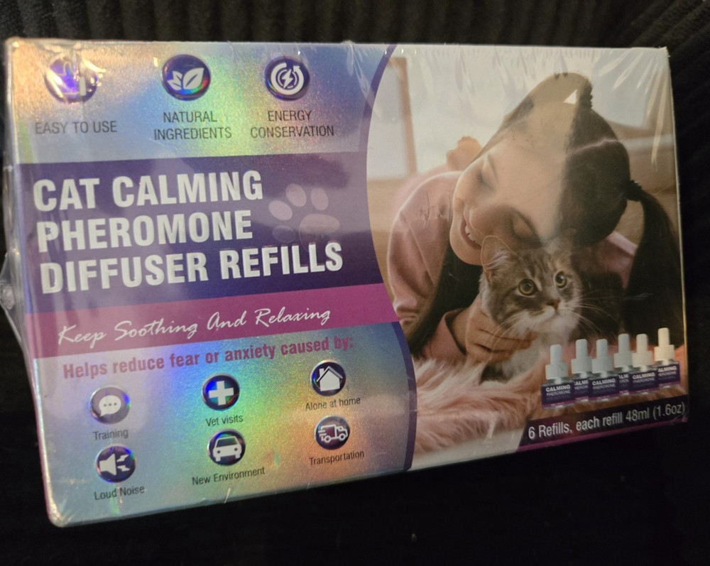 Cat Pheromones Calming Diffuser Refill 6 Pack Multicat Pheromone Diffusers - NEW