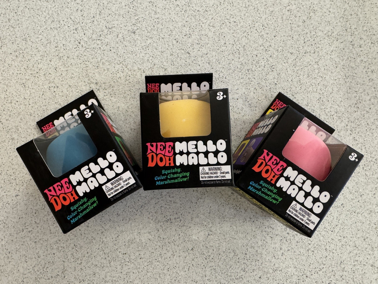 Schylling NeeDoh Mello Mallo Viral TikTok Fidget Toy UV Color Change Pick Color