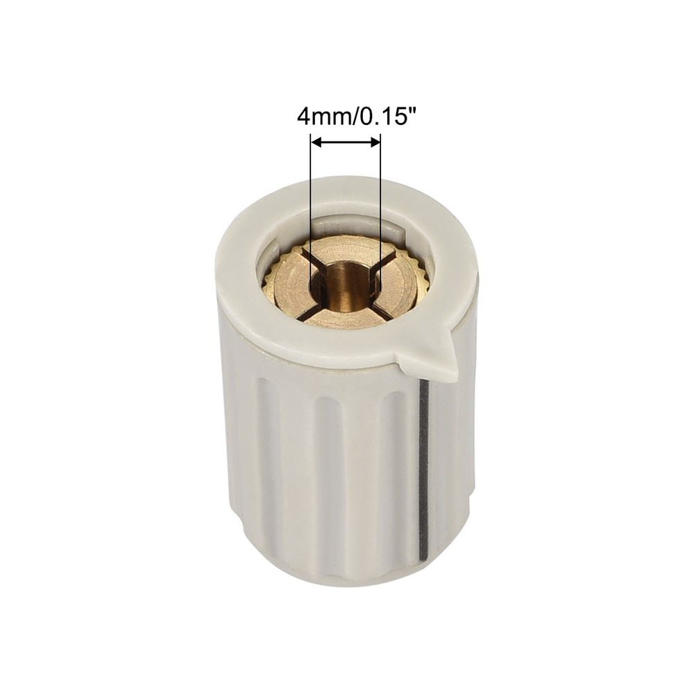 4pcs, 4mm Potentiometer Control Knobs For Electric Guitar Volume Tone Knobs Gray