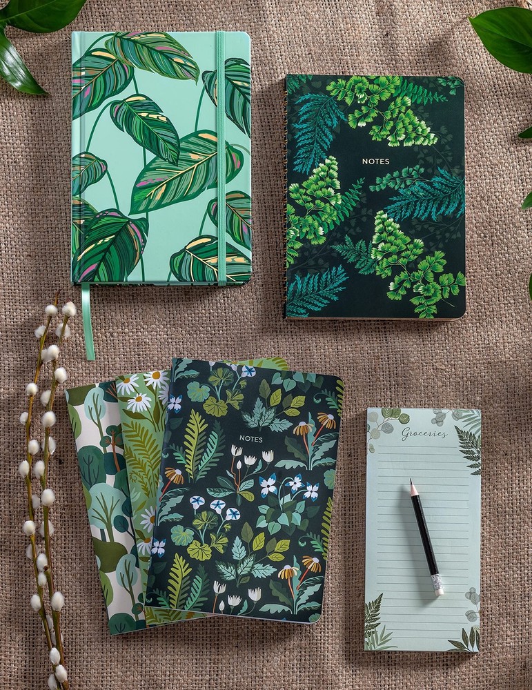 High Note Personal Planning Notebook, Greenery, Non-Dated Planner with 144 Li...