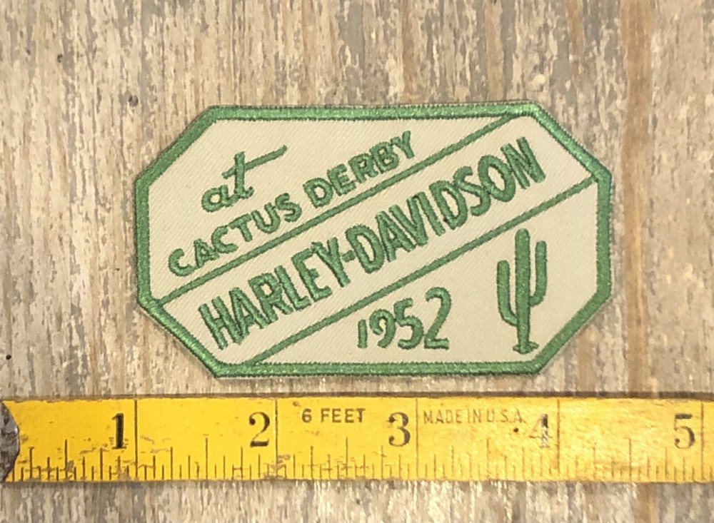 Retro Harley Davidson "At Cactus Derby 1952" Patch