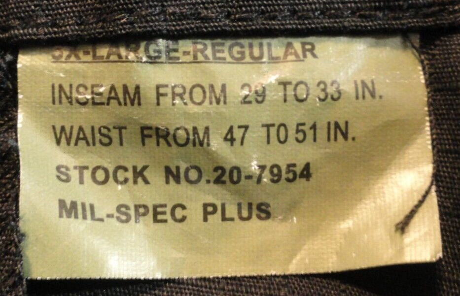 MIL-SPEC PLUS BLACK OPS NIGHT OPERATIONS BLACK TACTICAL COMBAT CARGO PANTS 3XLR