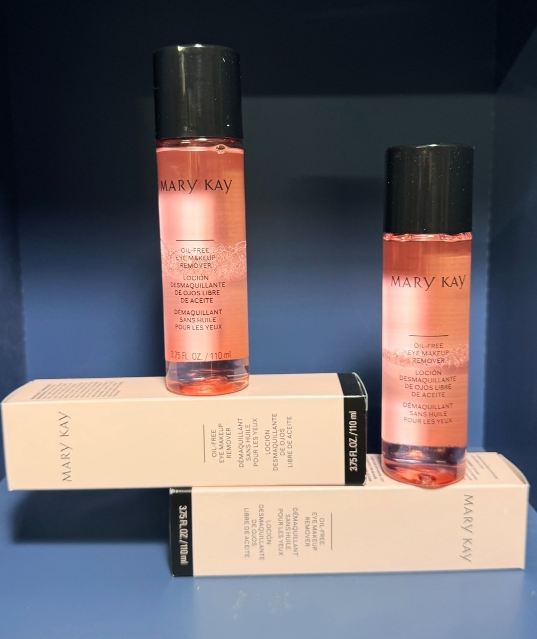 Mary Kay TWO ((2)) Oil-Free Eye Makeup Remover, 3.75 fl oz / 110 ml | Brand New.