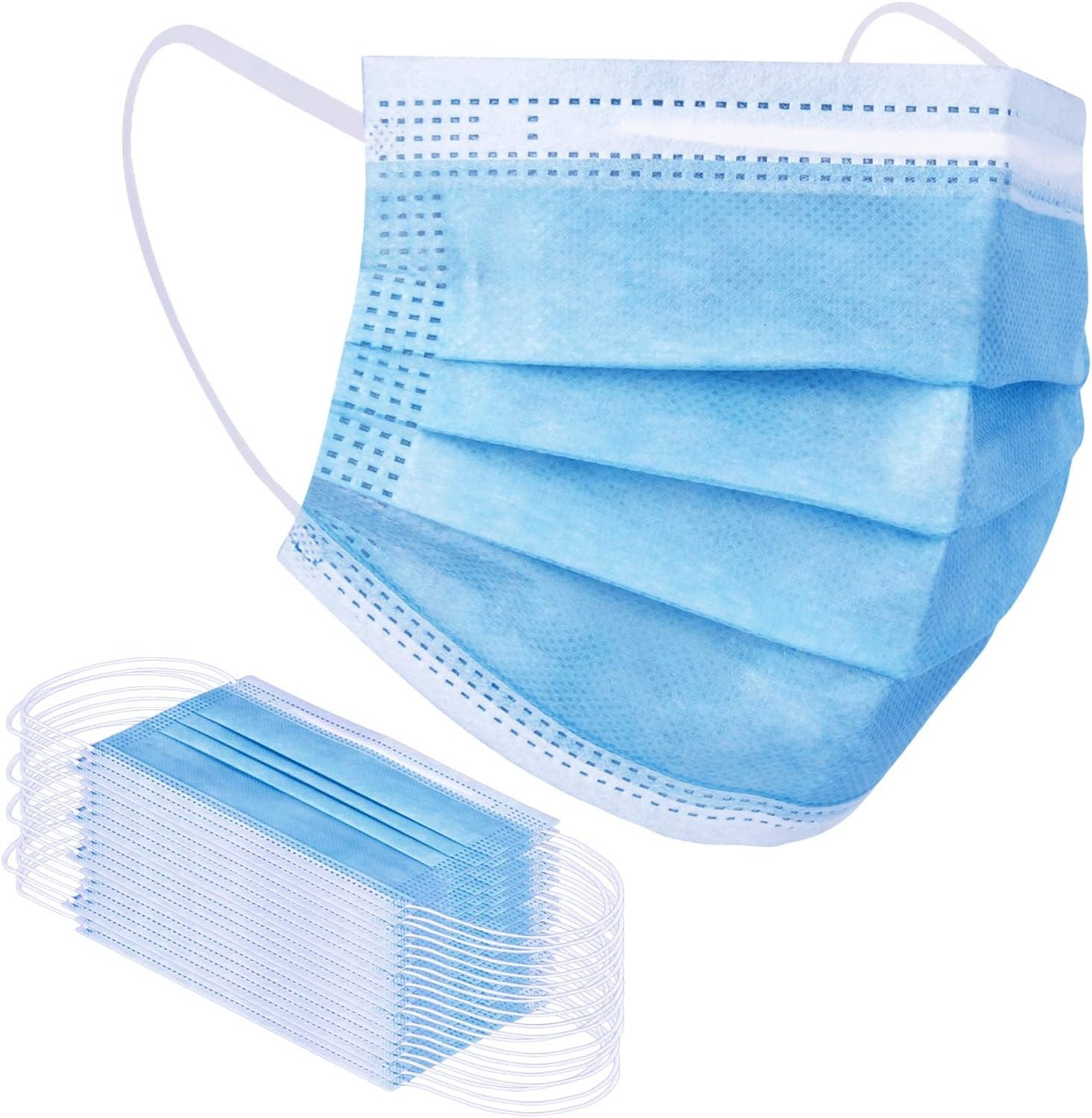 50 Pack ASTM Level 3 Medical Face Masks | 3-Ply Protective Surgical Masks