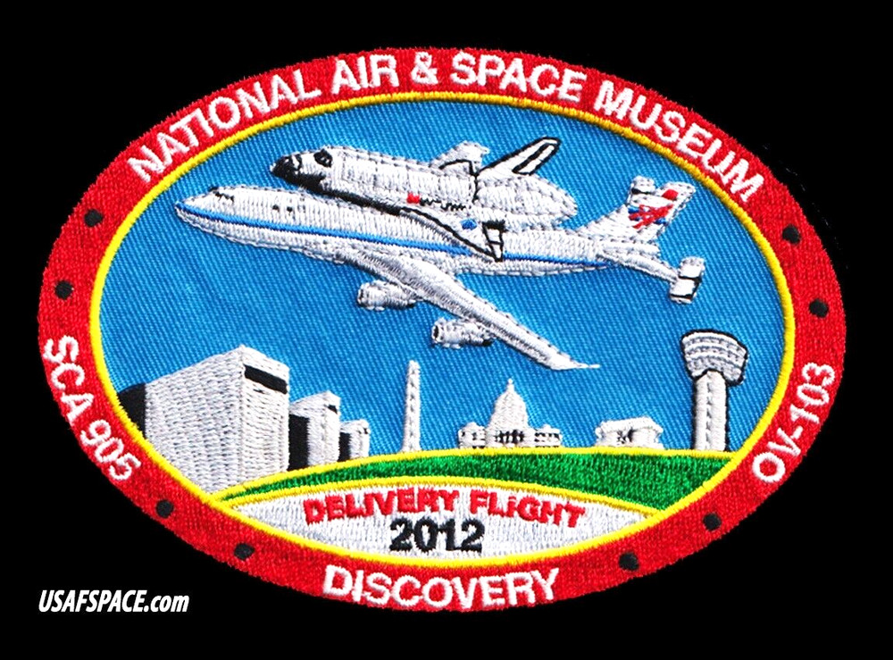 ORIGINAL -NASA -FINAL FERRY FLIGHT-  DISCOVERY -SHUTTLE CARRIERS- SCA - PATCH