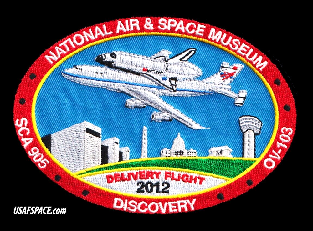 ORIGINAL -NASA -FINAL FERRY FLIGHT- DISCOVERY -SHUTTLE CARRIERS- SCA - PATCH