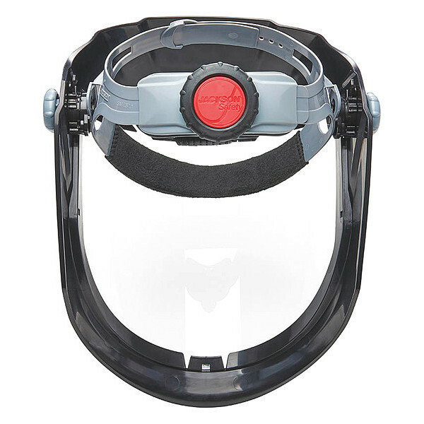 Jackson Safety 14200 Maxview Faceshield Assembly, Polycardonate Visor, Clear