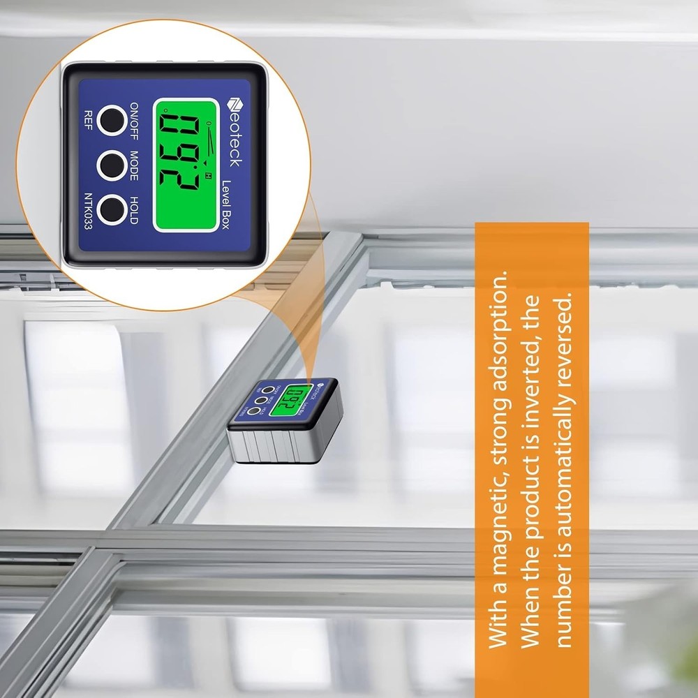 High Accuracy Digital Angle Protractor - Convenient and Lightweight Design