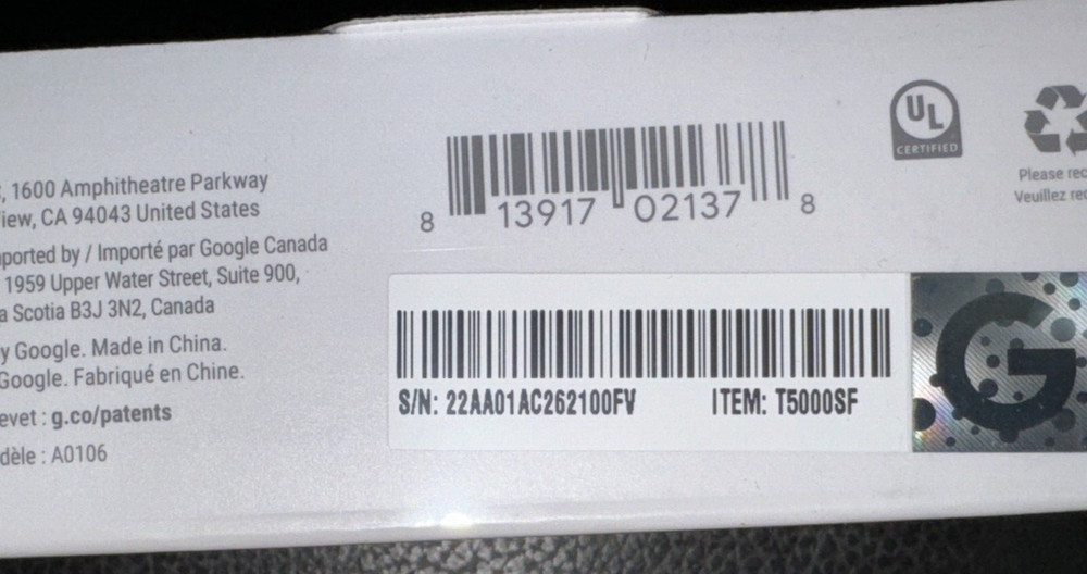 Nest T5000SF Temperature Sensor for 3rd Gen & E Thermostat | White