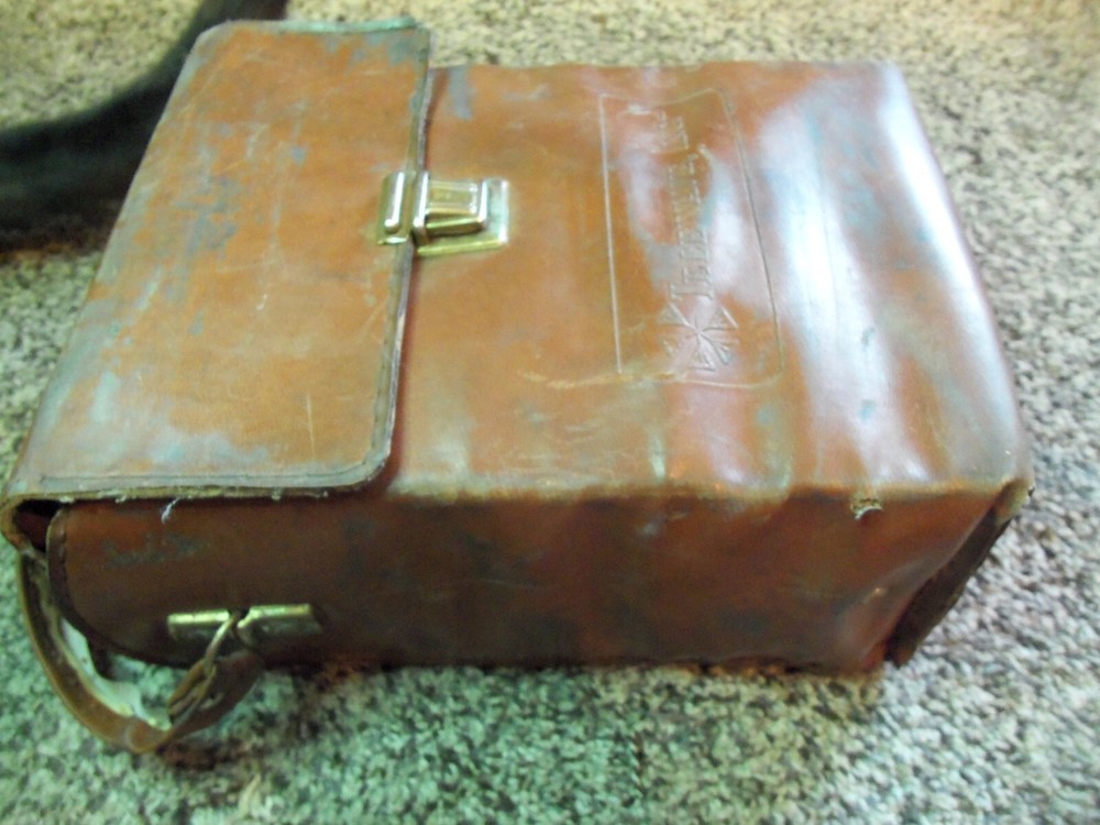 TELEWAVE 44 44A 44AP LEATHER CASE FOR WATTMETER & STORAGE