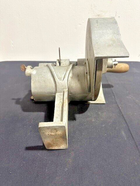 "THE SLICE CHIEF" BASE MOUNTED MANUAL VEGETABLE SLICER + ADJUSTABLE BLADE