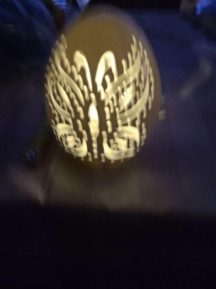 LIGHTED EGG NIGHT LIGHT OR DECORATION PURPLE