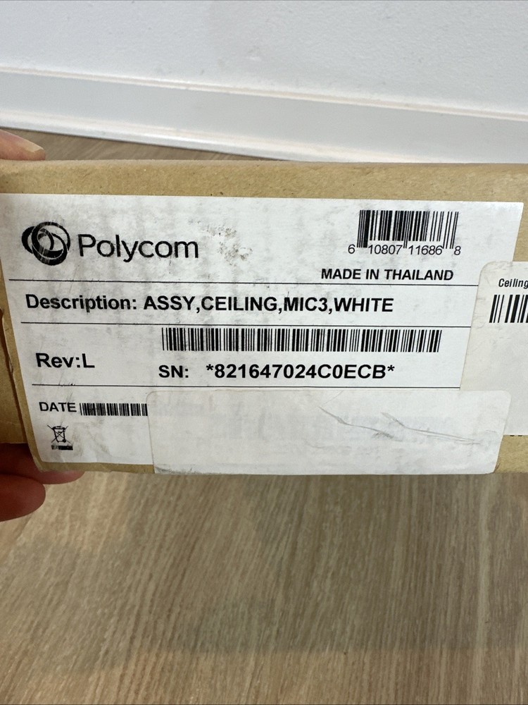 New Open Box Polycom HDX Ceiling Microphone Array for HDX Video Conferencing