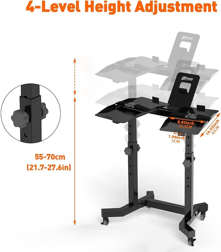 Adjustable Double Dumbbell Rack Stand For SelectTech 552/1090 Dumbbell Holder US