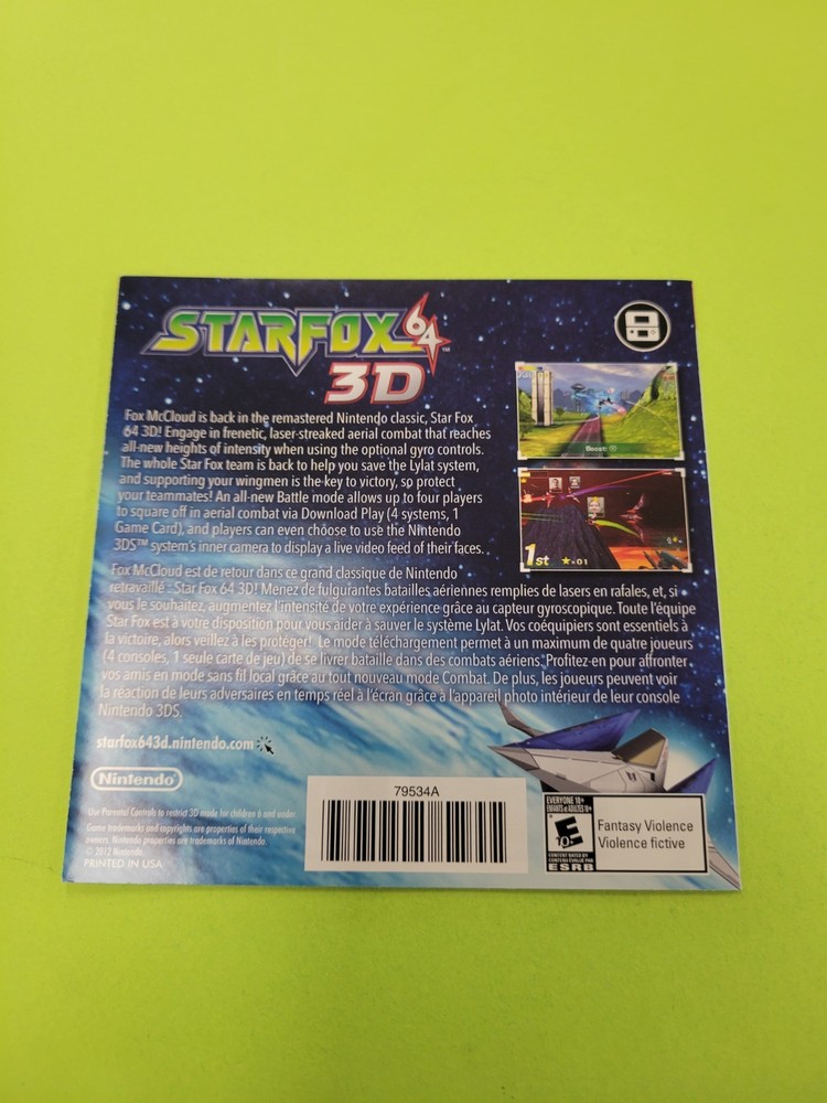 Fire Emblem: Awakening (Nintendo 3DS) Insert Only